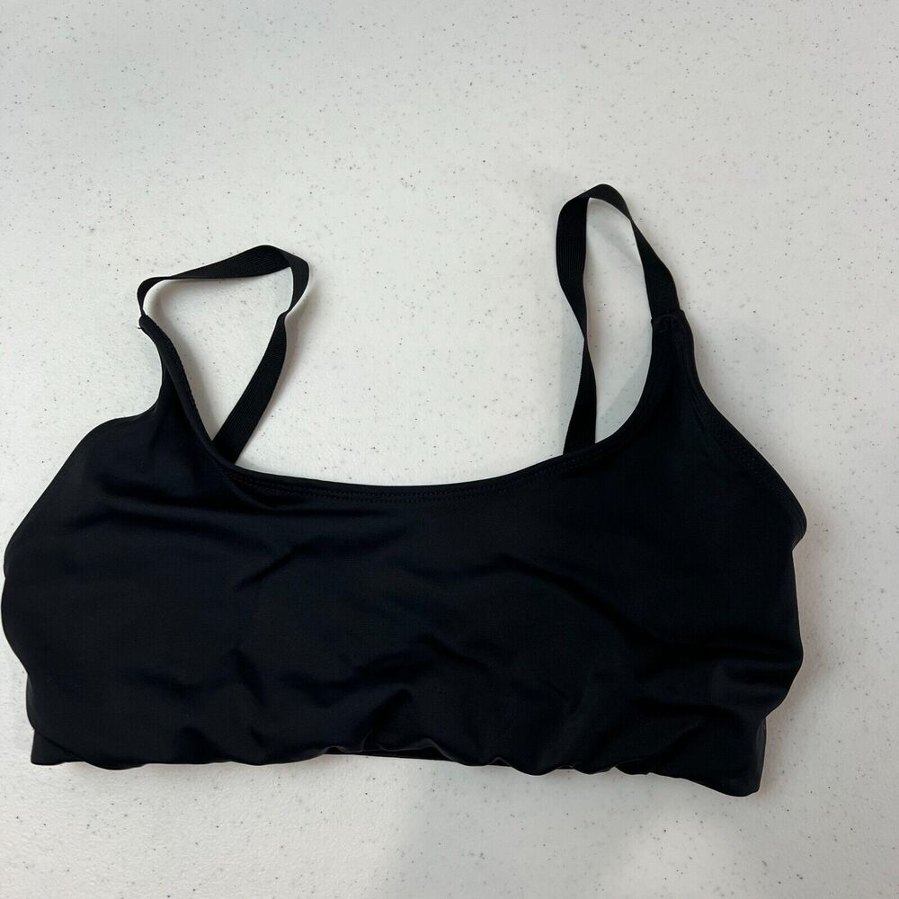 Onzie Women's Elastic Bikini Top with 2 Straps at the Back Black Size M